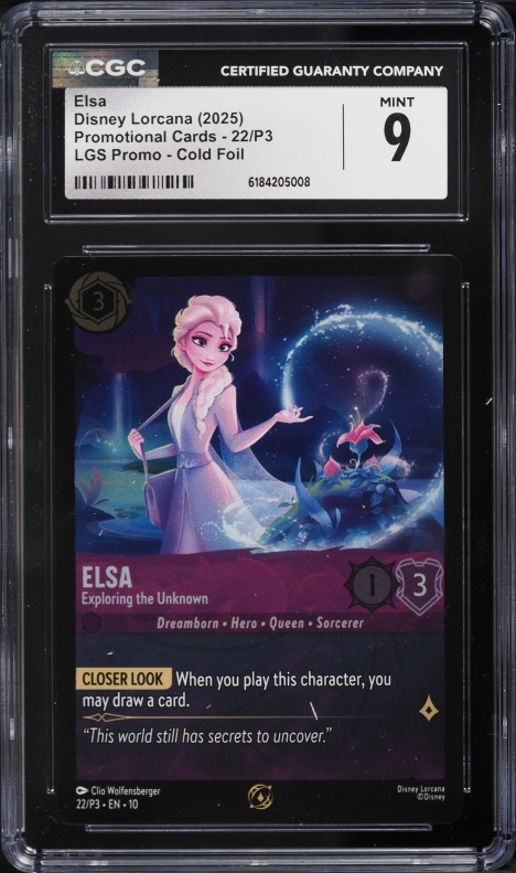 2025 Topps Chrome Disney Elsa #111 CGC 8.5 NM-MT+ on Fanatics Collect