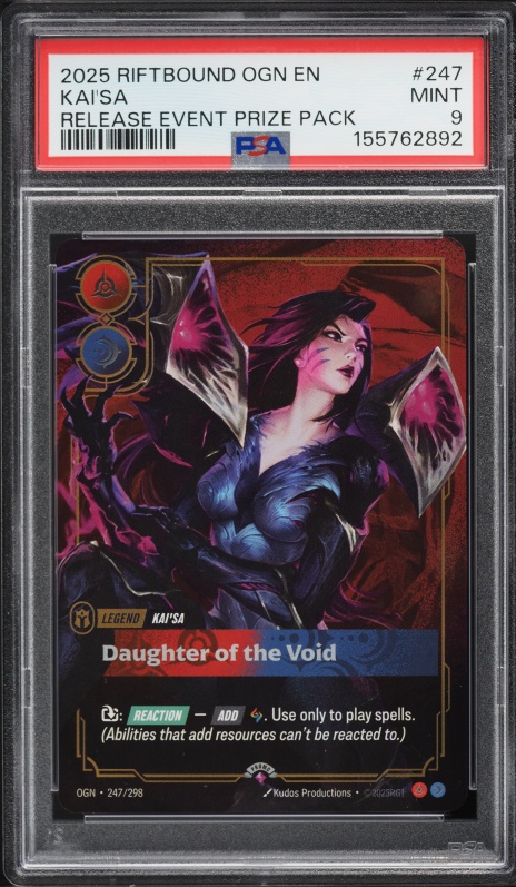 2025 Riftbound League Of Legends LoL Origins Kai'Sa #299 CGC 10