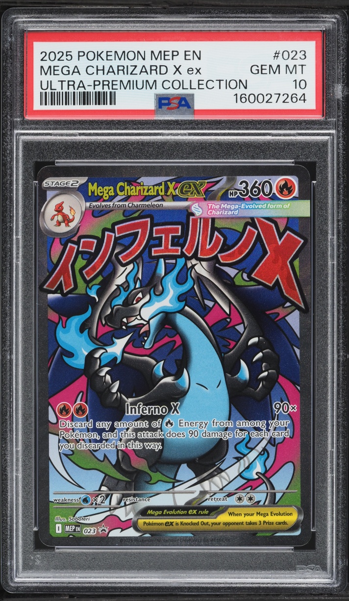 2025 Pokemon Mega Evolution Promo Ultra Premium MA Mega Charizard X Ex #23 PSA 10 GEM MINT