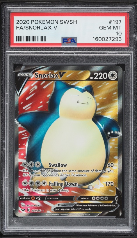 snorlax v pokemon card value Snorlax-v 197/202 Carta Pokmon Original Copag Ultra Raro Colorless Retreat Cost Snorlax V Price & Card