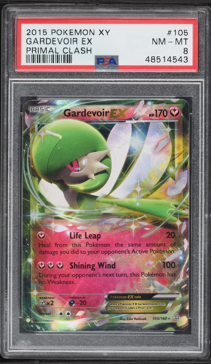 2015 Pokemon XY Primal Clash Gardevoir EX #105 PSA 8 NM-MT