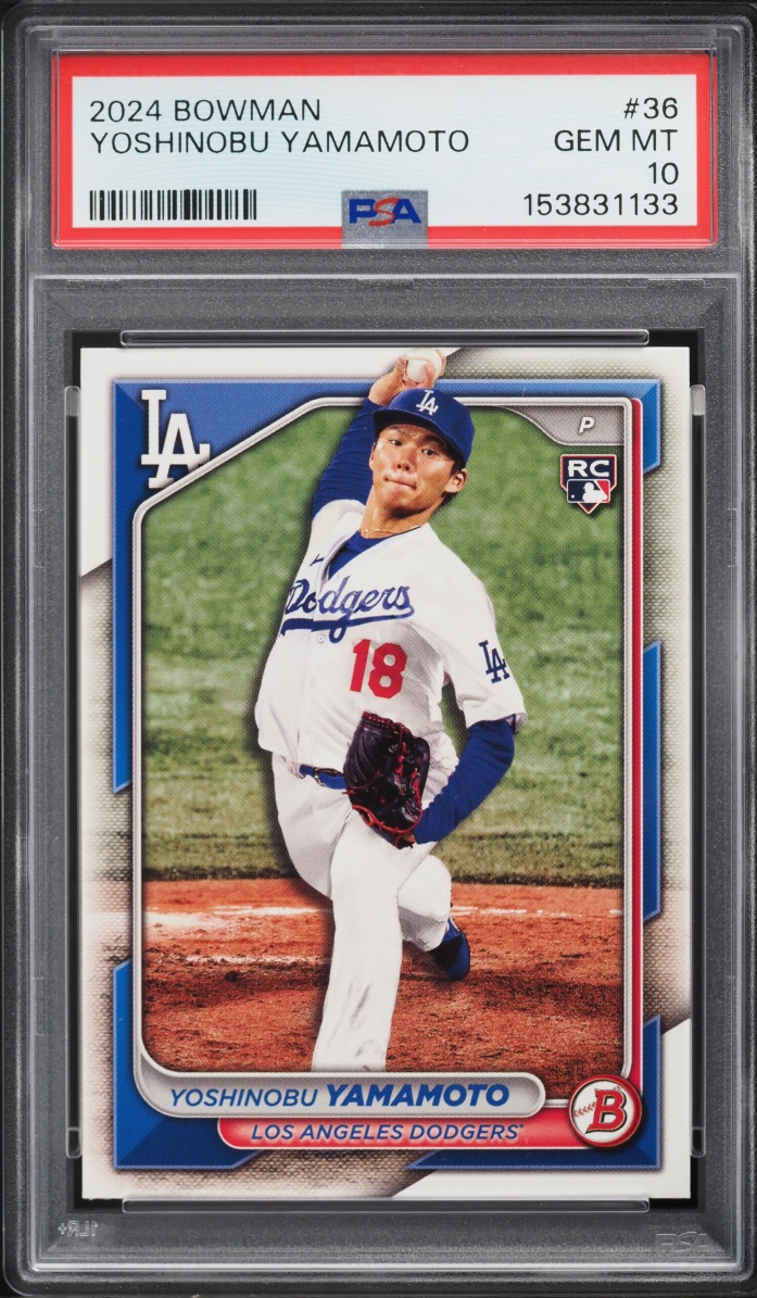 2024 Bowman Yoshinobu Yamamoto ROOKIE #36 PSA 10 GEM MINT