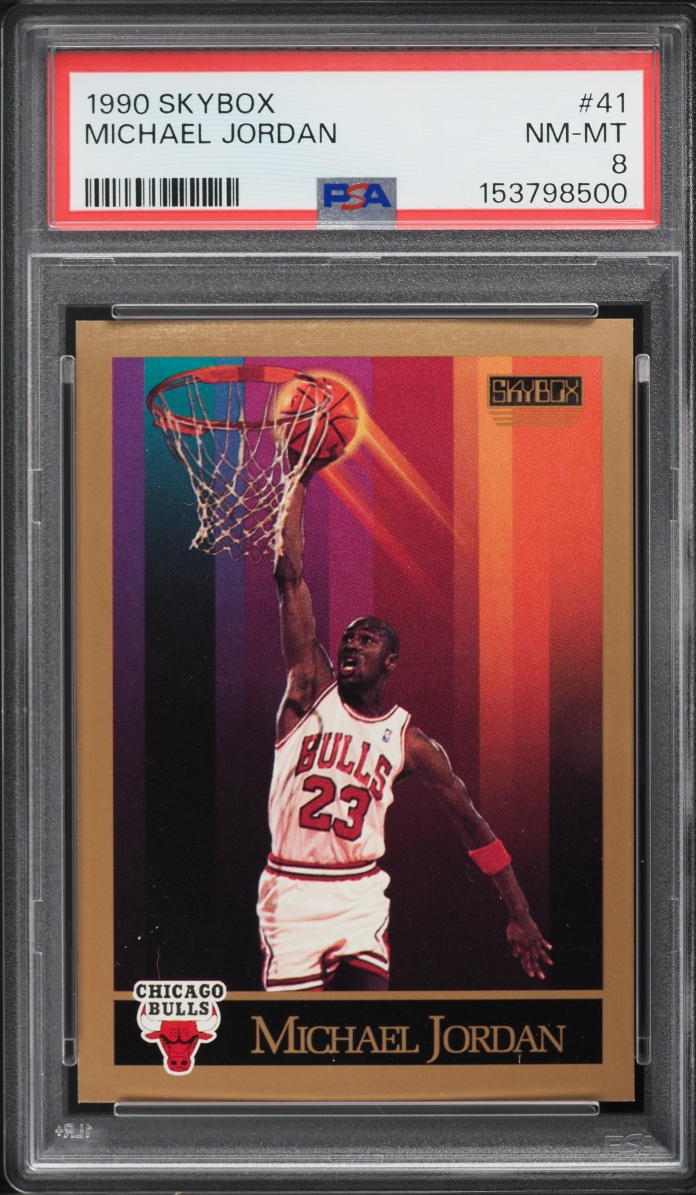 1990 Skybox Basketball Michael Jordan #41 PSA 8 NM-MT
