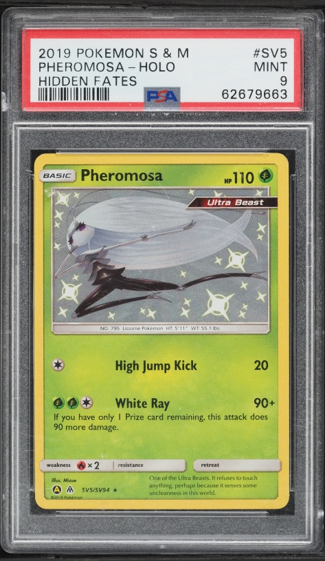 shiny pheromosa pokemon card Shiny Vault Type Pheromosa GX (Secret) Holo SM