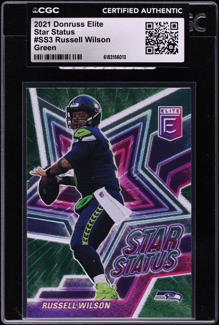 2021 Panini Absolute Kaboom! Russell Wilson #K18 PSA 9 MINT on
