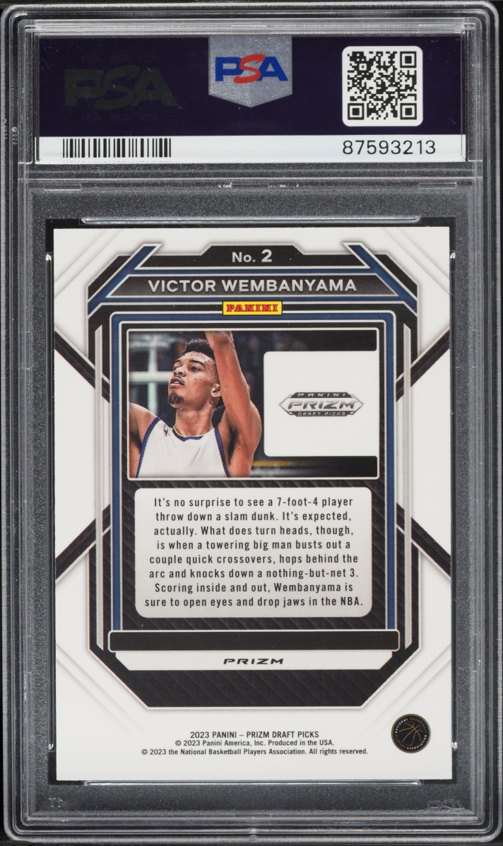 2023 Panini Prizm Draft Picks Red Ice Victor Wembanyama ROOKIE #2 PSA 10 GEM MINT