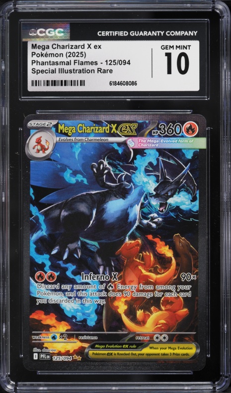 2025 Pokemon Japanese Mega Inferno X Holo Mega Charizard X ex #13