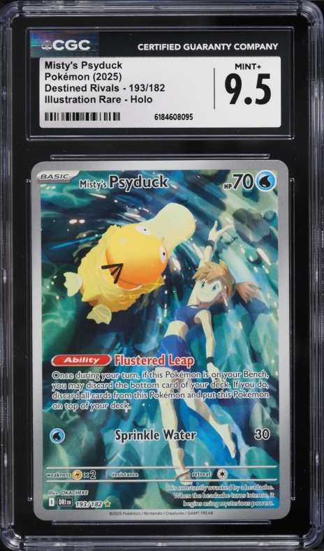 custom misty pokemon card 2025 SV Destined Rivals IR Misty's Psyduck #193 CGC 10 GEM MINT on Fanatics Collect Misty Prices | Misty List