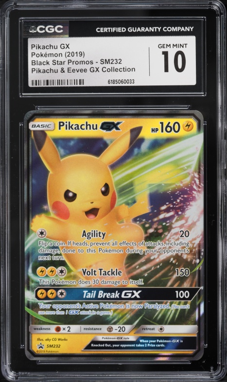 2019 Pokemon Sun & Moon Promo Team Up Holo Pikachu #SM162 PSA 10