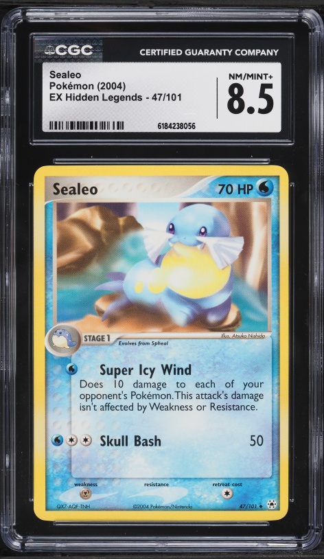 2004 Pokemon EX Hidden Legends Sealeo #47 CGC 8.5 NM-MT+