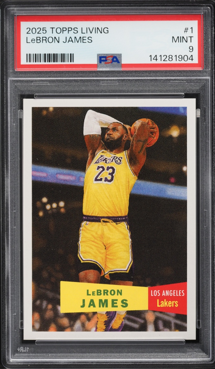 2025 Topps Living LeBron James #1 PSA 9 MINT