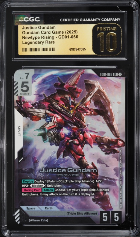 2025 Gundam Card Game Newtype Rising LR Justice Gundam #GD01-066