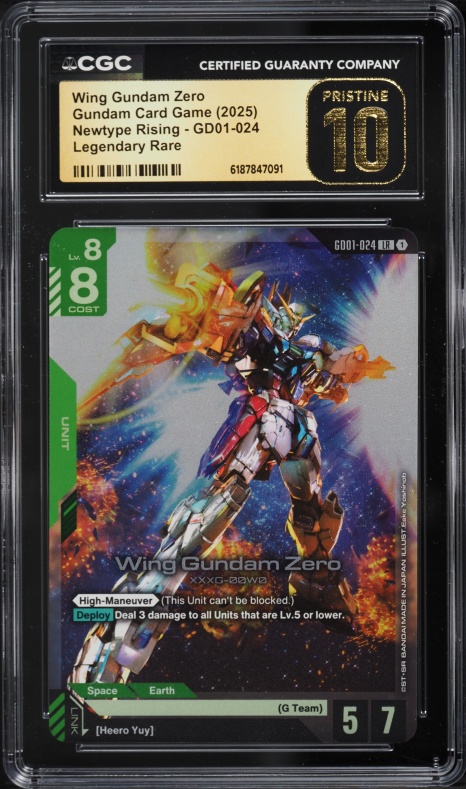 2025 Gundam Card Game Promo Championship Winner LR Wing Gundam