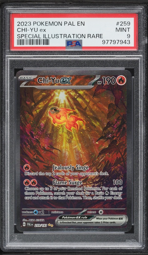 2023 Pokemon Scarlet & Violet Paldea Evolved SIR Chi-Yu EX #259 PSA 9 MINT