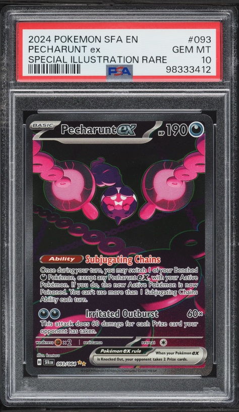 2024 Pokemon Scarlet & Violet Shrouded Fable SIR Pecharunt Ex #93 PSA 10 GEM MINT