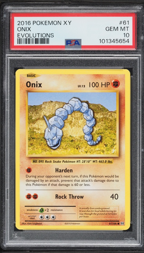 basic onix pokemon card value (65/115) [Unseen Forces] This attack does 10 damage to each of them Pokemon card Takeshi's Onix old
