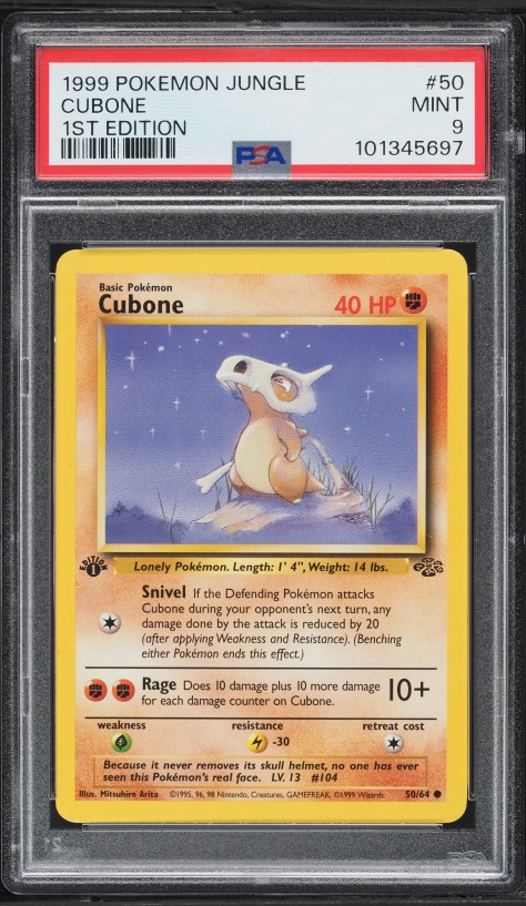 1999 cubone pokemon card value - 104/165 - Pokemon 151 - Reverse Foil You will receive the exact item in the photographs 1999 Pokemon Jungle Unlimited #50