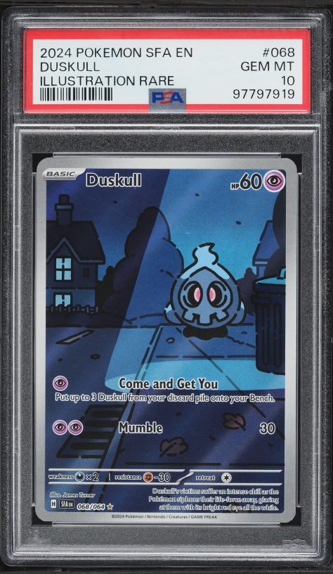 2024 Pokemon Scarlet & Violet Shrouded Fable IR Duskull #68 PSA 10 GEM MINT
