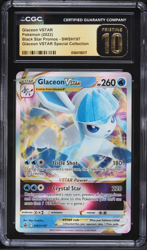 2021 Pokemon SWSH Promo Special Collection Holo Glaceon VSTAR #SWSH197 CGC 10 PRISTINE