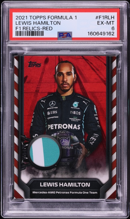 2020 Topps Chrome Formula 1 Sapphire Edition Lewis Hamilton #1 PSA
