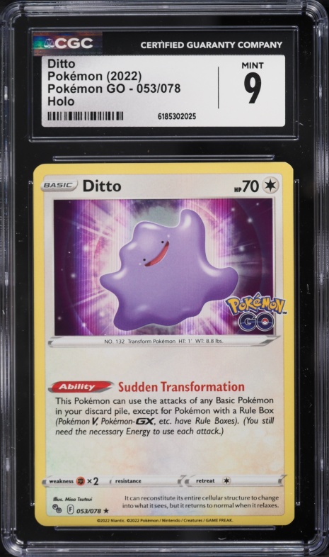 japanese pokemon go ditto card Invest in the future of your Pokmon collection with these CGC graded slabs 2022 Pokmon Japanese Pokemon GO