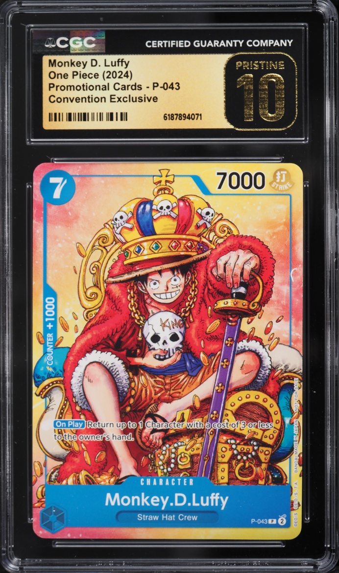 2024 One Piece Tournament Promo 2nd Anniversary Participant Alt Art Monkey D. Luffy CGC 10