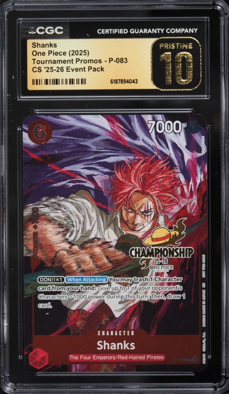 2025 One Piece 2nd Anniversary Set Leader Shanks #OP09-001 PSA 10