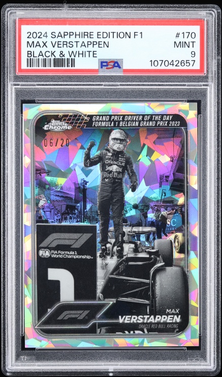 2020 Topps Chrome Formula 1 F1 Max Verstappen #6 PSA 10 GEM MINT