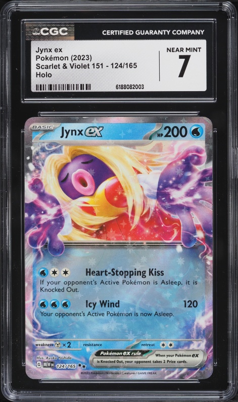 2023 Pokemon Scarlet & Violet 151 Holo Jynx ex #124 CGC 7 NRMT