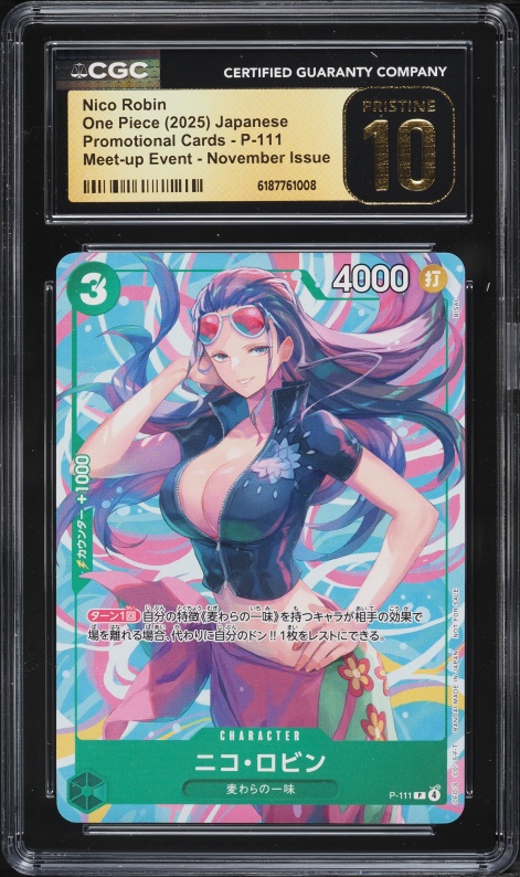 2025 One Piece Japanese Promo Mini-Tin Pack Vol.2 Nico Robin #P