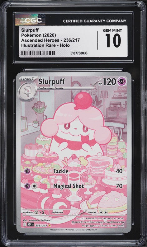 2026 Pokemon Mega Evolution Ascended Heroes IR Slurpuff #236 CGC 10 GEM MINT