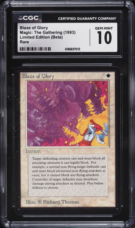 1994 Magic The Gathering MTG Revised Edition Mahamoti Djinn CGC 10