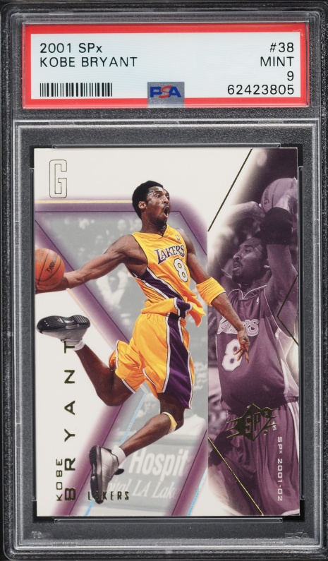 2001 Topps Chrome Black Refractor Kobe Bryant /50 #50 PSA 9 MINT