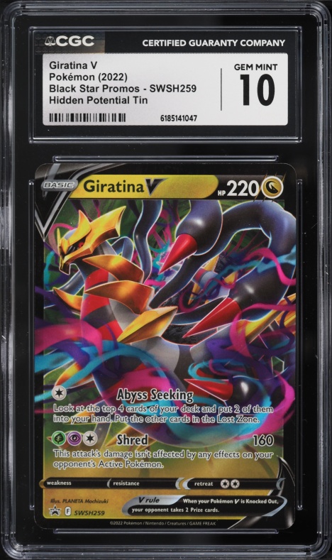 2022 Pokemon Sword& Shield Promo Hidden Potential Holo Giratina V #SWSH259 CGC 10 GEM MINT