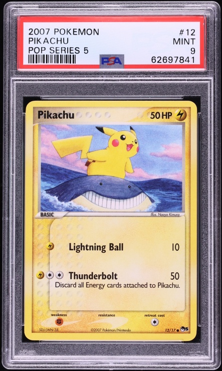 2007 Pokemon POP Series 5 Pikachu #12 PSA 9 MINT