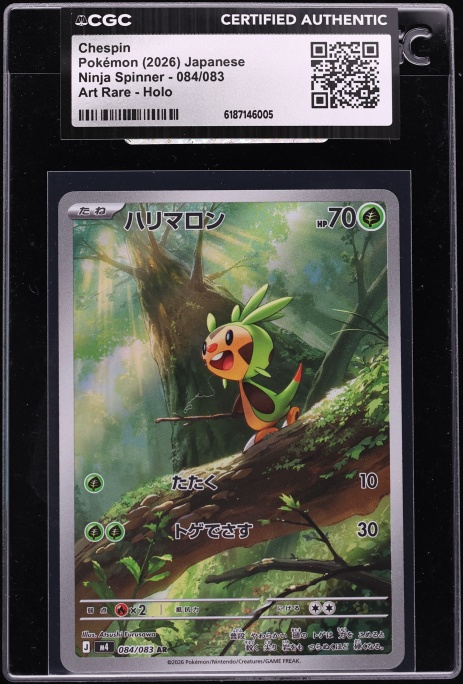 2015 Pokemon Art Academy Contest Winner Chespin CGC 9 MINT on