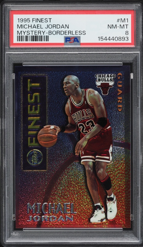 1995 Topps Mystery Finest Refractor Michael Jordan #M1 BGS 8 NM-MT