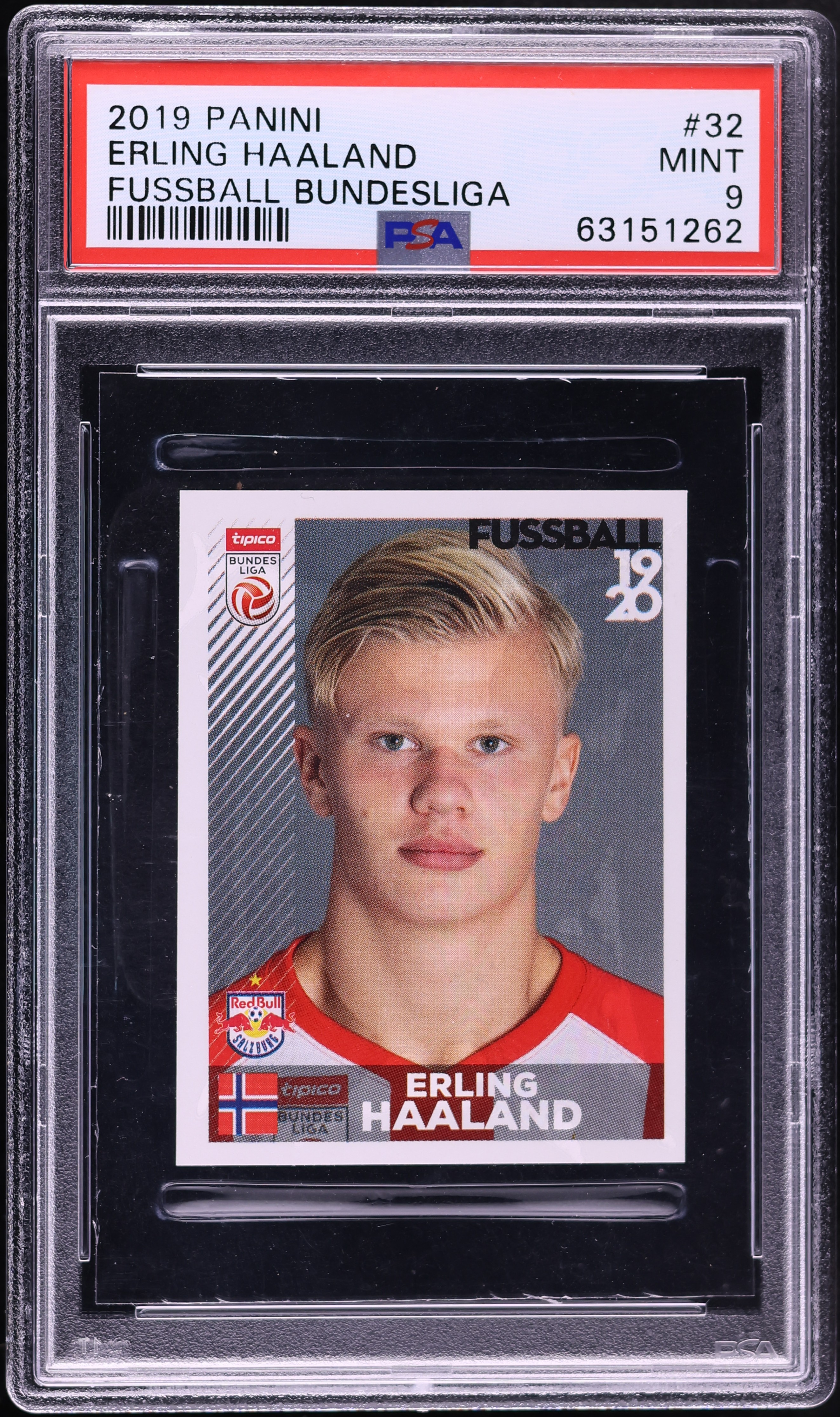 2019 Panini Fussball Bundesliga Sticker Erling Haaland ROOKIE #32