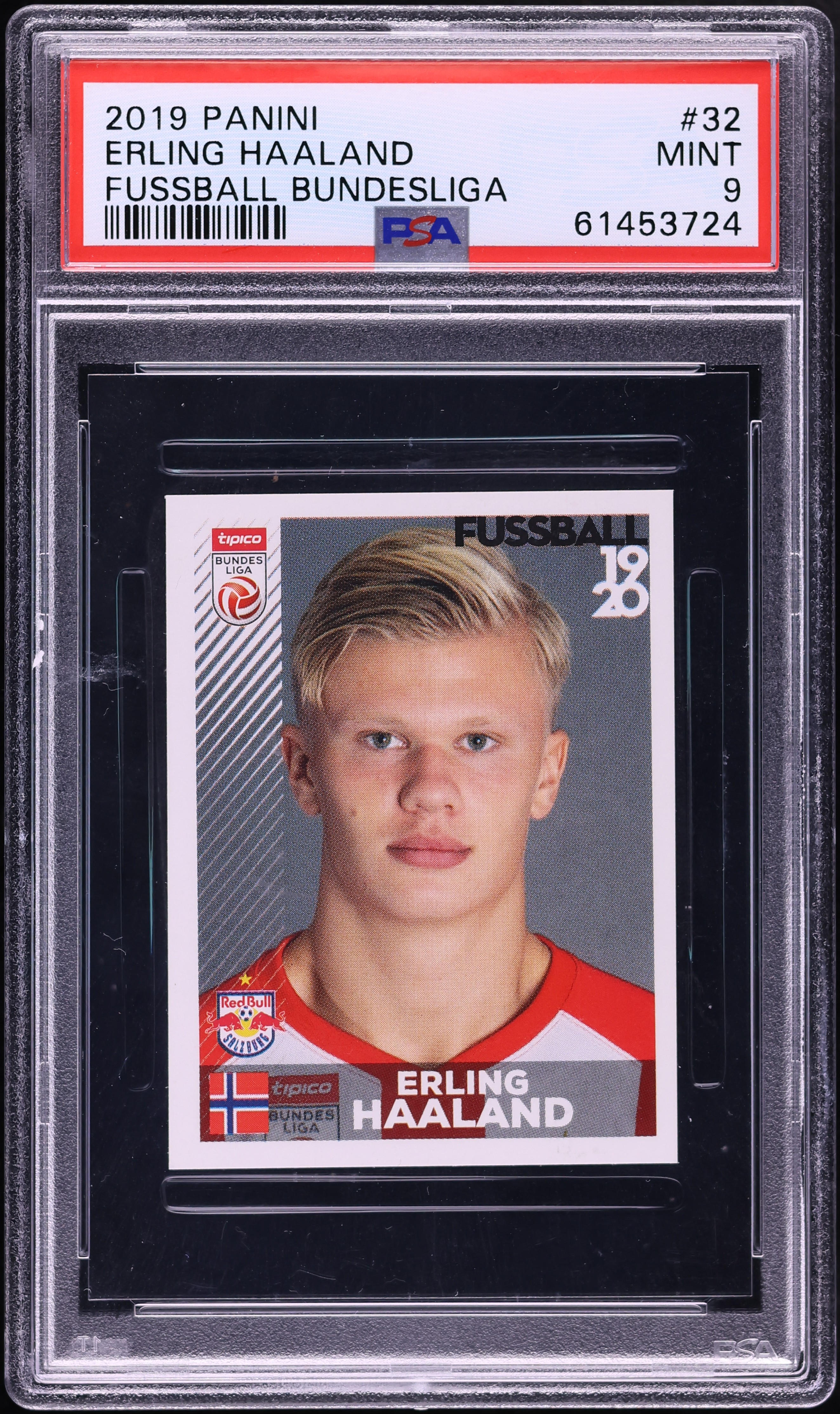 2019 Panini Fussball Bundesliga Sticker Erling Haaland ROOKIE #32