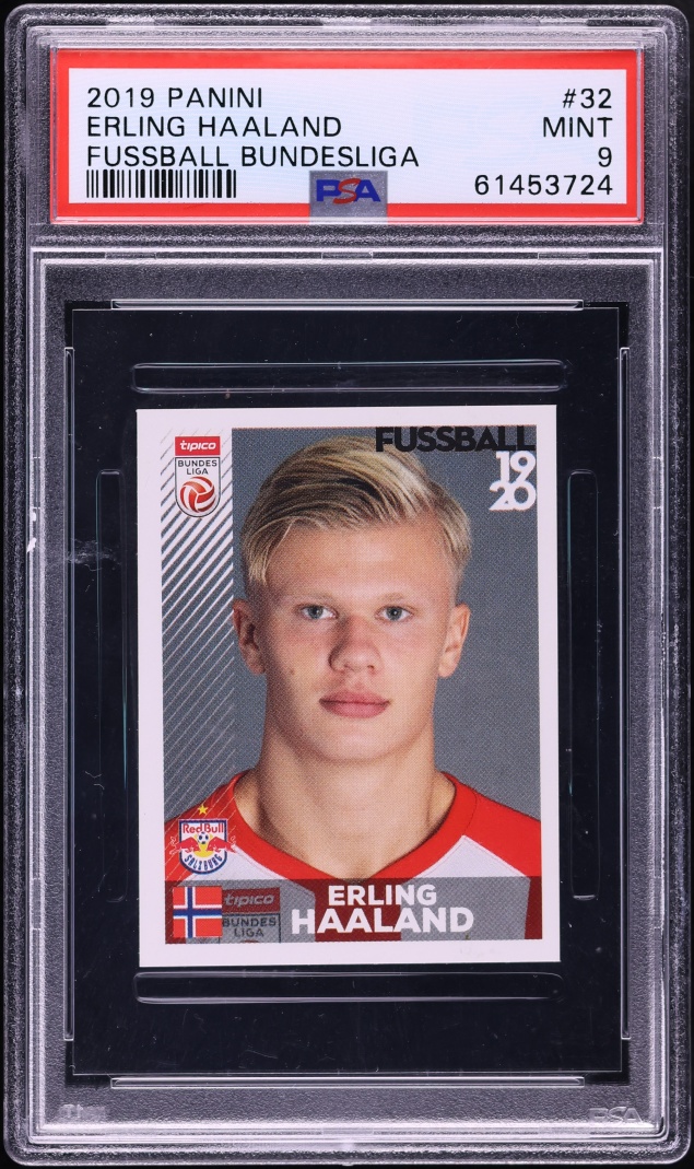 2019 Panini Fussball Bundesliga Sticker Erling Haaland ROOKIE #32