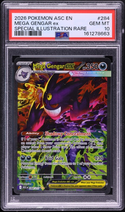 2025 Pokemon Japanese Mega Dream Ex SAR Mega Gengar ex #240 CGC 10