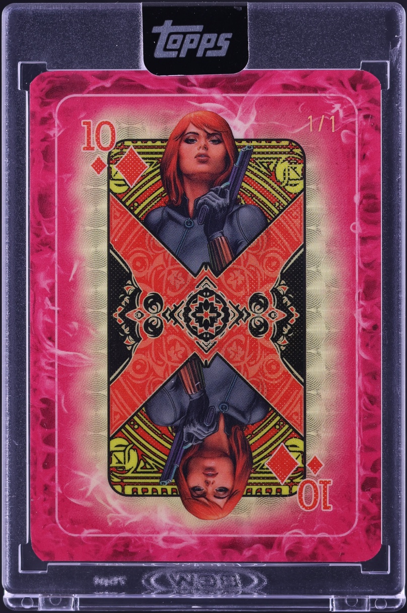 2025 Topps Marvel Mint Gambit's Deck Superfractor Black Widow 1/1 #D-10