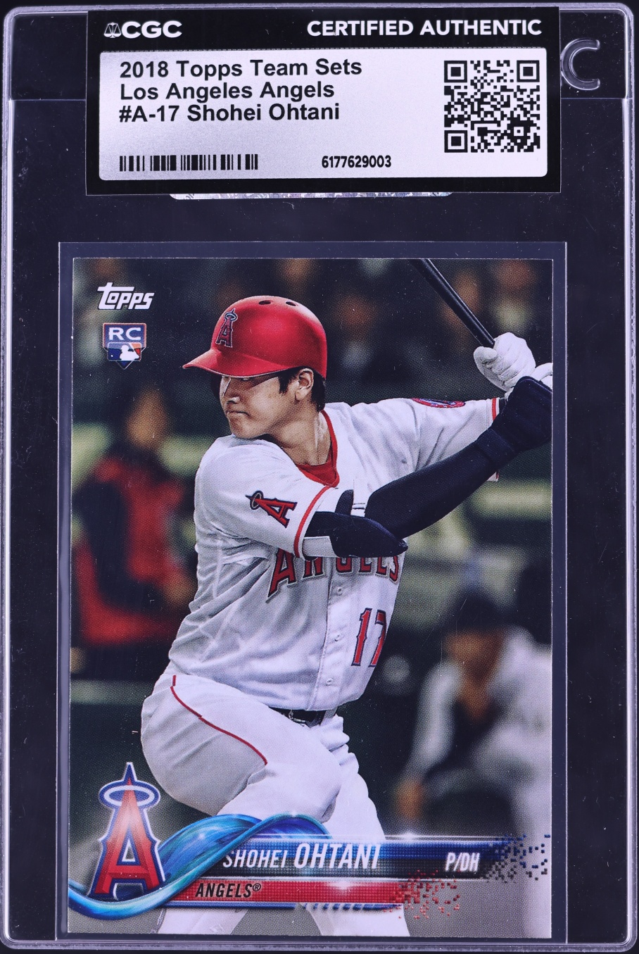2018 Topps Team Sets Los Angeles Angels Shohei Ohtani ROOKIE #A-17 CGC AUTH