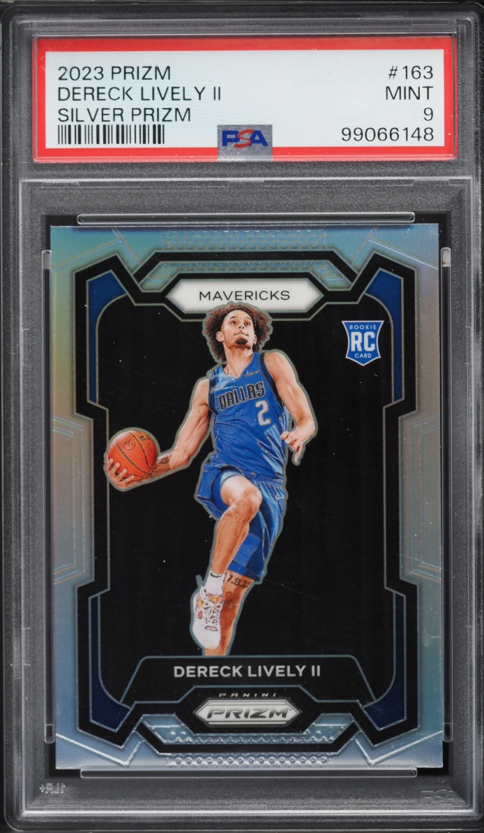2023 Panini Prizm Silver Dereck Lively II ROOKIE #163 PSA 9 MINT