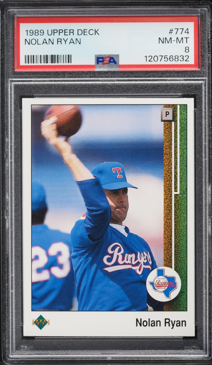1989 Upper Deck Nolan Ryan #774 PSA 8 NM-MT