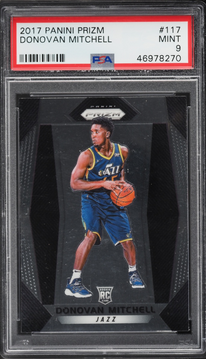2017 Panini Prizm Donovan Mitchell ROOKIE #117 PSA 9 MINT