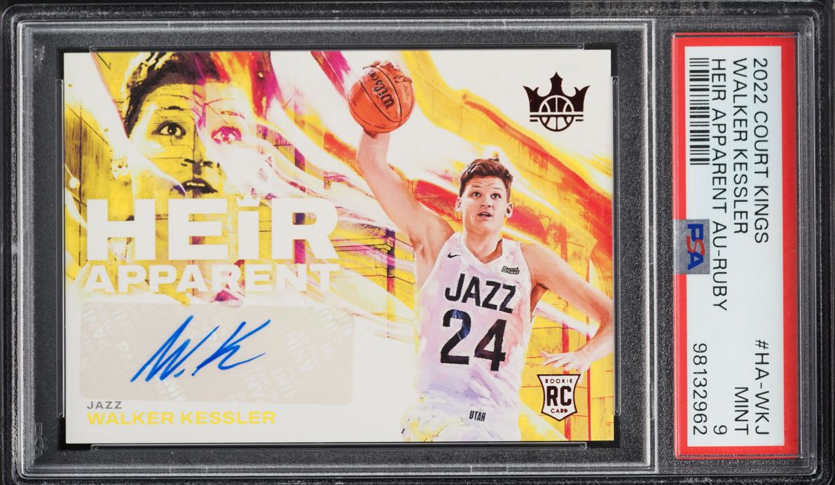 2022 Panini Court Kings Heir Apparent Ruby Walker Kessler ROOKIE AUTO /99 #HA-WKJ PSA 9 MINT