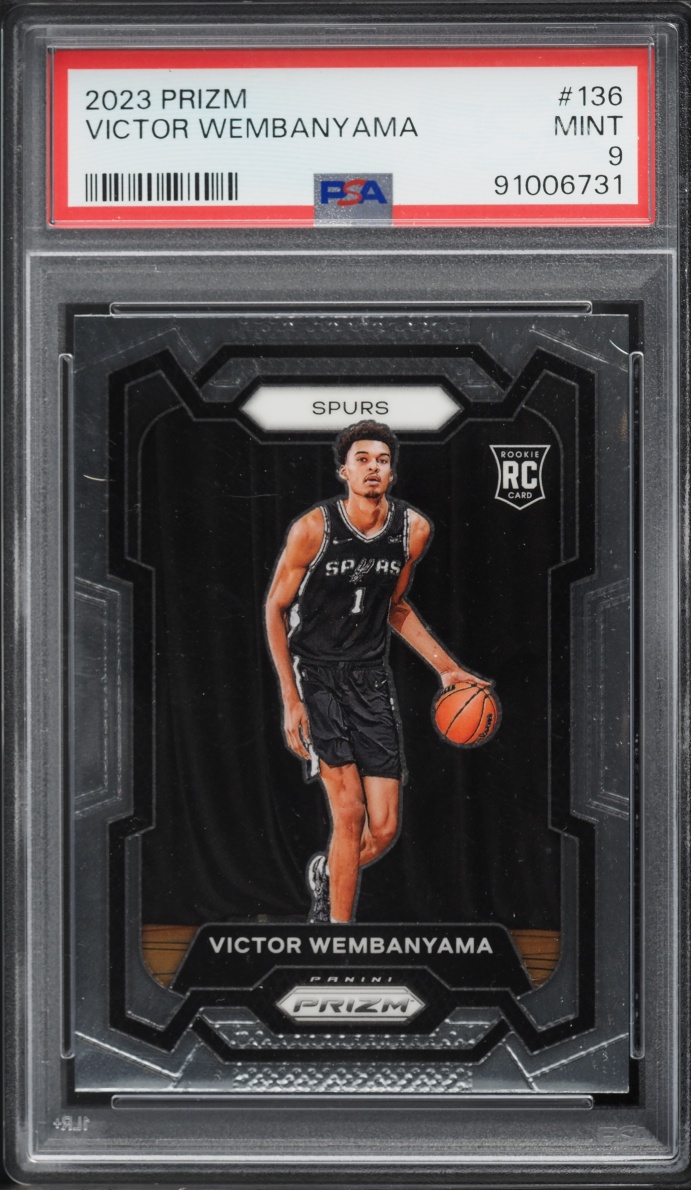 2023 Panini Prizm Victor Wembanyama ROOKIE #136 PSA 9 MINT
