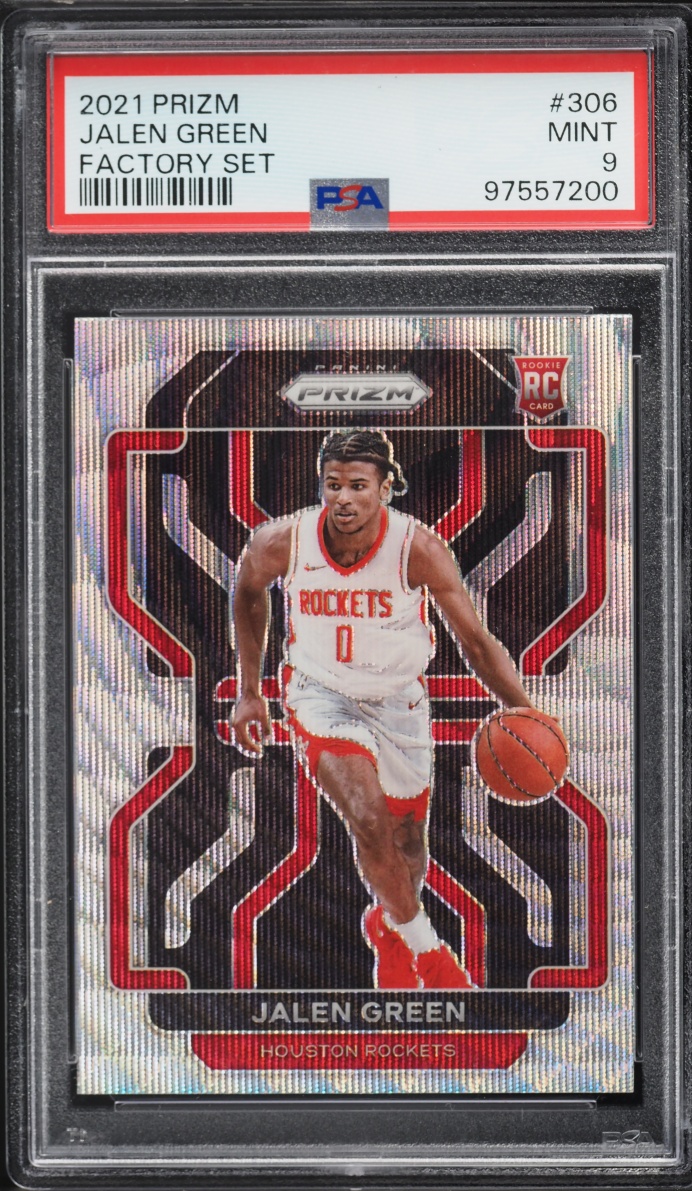 2021 Panini Prizm Factory Set Jalen Green ROOKIE #306 PSA 9 MINT