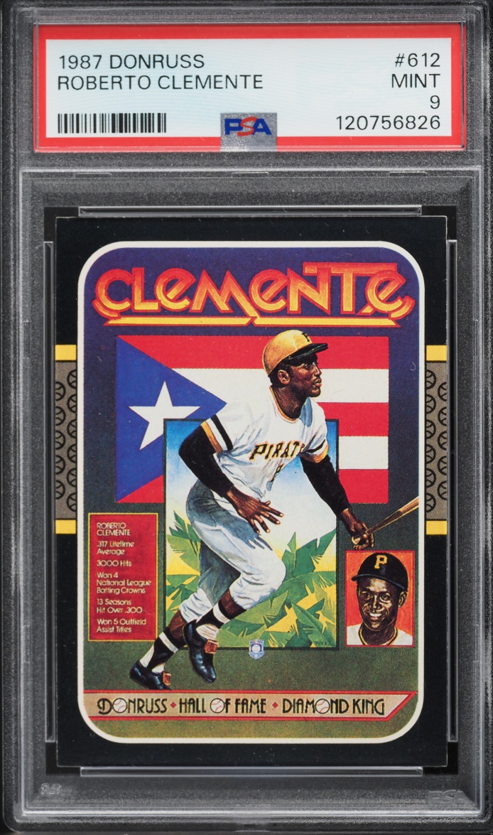 1987 Donruss Roberto Clemente #612 PSA 9 MINT